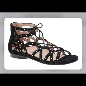 ABEO BIO SYSTEM BLACK STRAP SANDALS